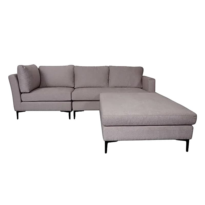 Lucille Fabric Sofa with Ottoman 11
