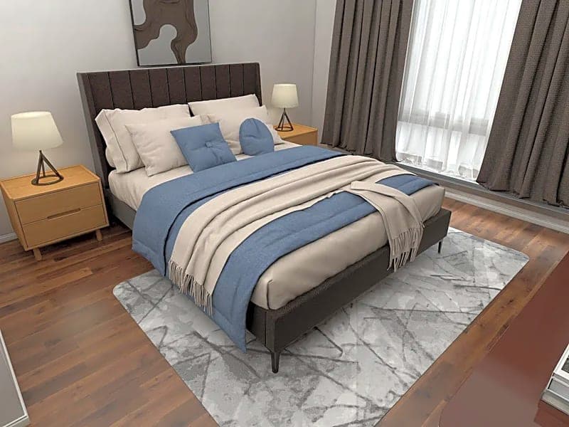 Marcy Queen Upholstered Bed Frame 5