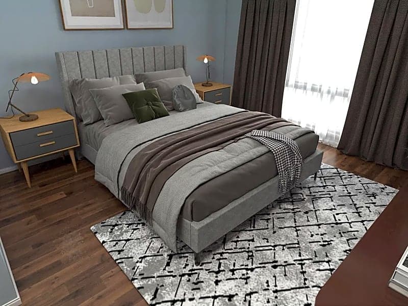 Marcy Queen Upholstered Bed Frame 4