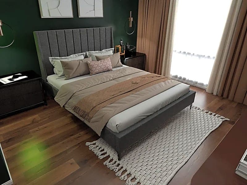 Marcy Queen Upholstered Bed Frame 3