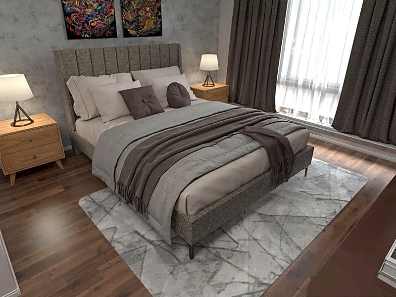 Marcy Queen Upholstered Bed Frame 6